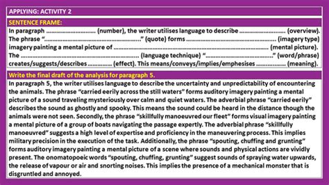 Language Analysis PowerPoint with Worksheet 的图像结果