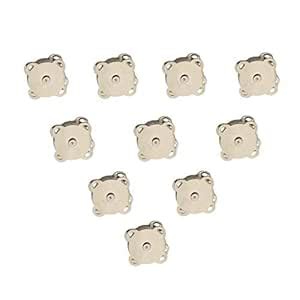 WAFJMAF 10 Sets Sew in Magnetic Plum Blossom Bag Button, Snaps, Clasps ...