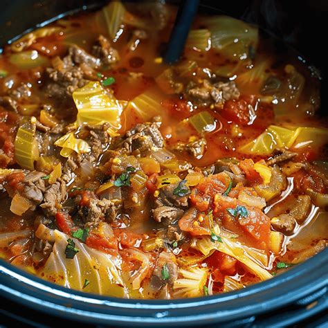 Quick & Hearty Spicy Cabbage and Beef Soup Recipe for Cozy Nights - The ...
