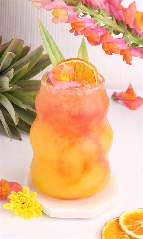 Tropical Mocktail (Non-Alcoholic!) - The Mindful Mocktail