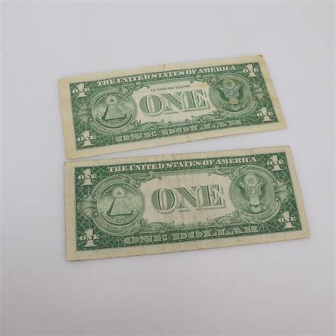Silver Certificate One Dollar, 2 Bills | Property Room