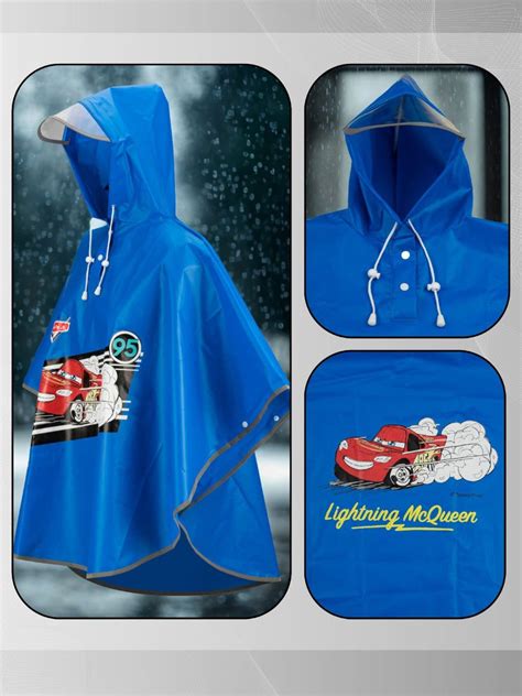 Lightning McQueen Rain Poncho for Boys – Yellow Bee – Yellow Bee India