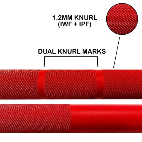 Olympic Barbell Red Falcon 20kg - Red Cerakote Barbell India ...