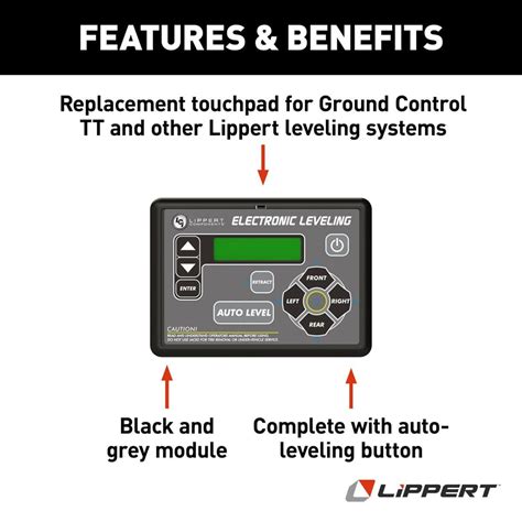 Lippert Components 421484 Leveling System Touchpad - RV PARTS DEPOT
