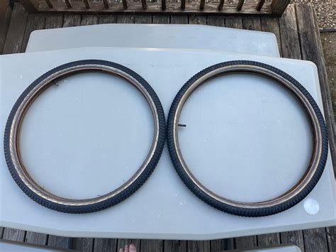 BMXmuseum.com For Sale / 24 inch Cycle Pro Tanwall Snakebelly 24x1.75 Tires - Black