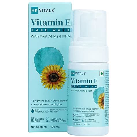 HK VITALS by HealthKart Vitamin E Face Wash for Women & Men, Deeply ...
