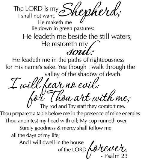 Psalm 23 Printable