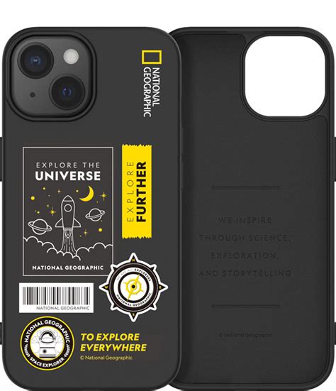 Nat Geo iPhone 15 Plus Back Cover Case | Palette Color - Universe Blac