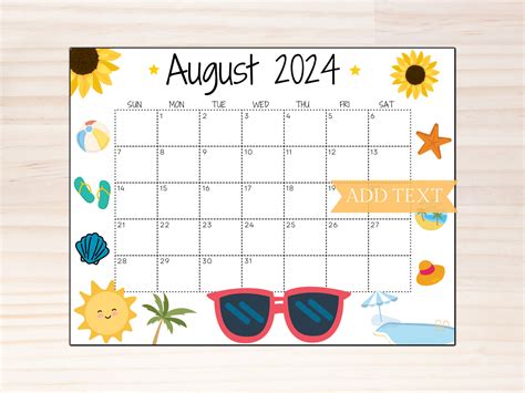 August 2024 Calendar Cute - Good calendar idea
