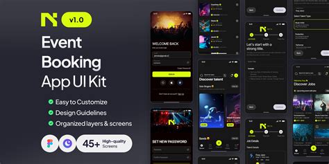 Nevet - Event Booking Mobile App UI Kit | Figma