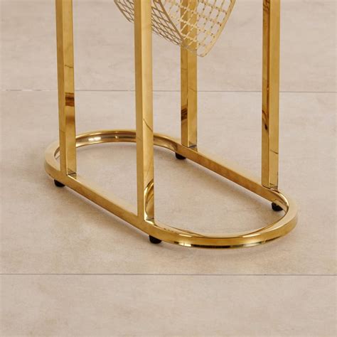Buy (Refurbished) Monarch Tempered Glass Top End Table with Magazine ...