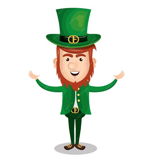 Premium Vector | Saint patrick day leprechaun character