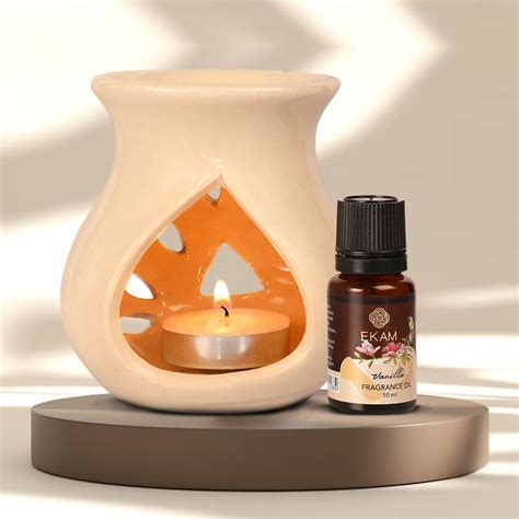 Vanilla Ceramic Oil Warmer Set, Core Range – EKAM