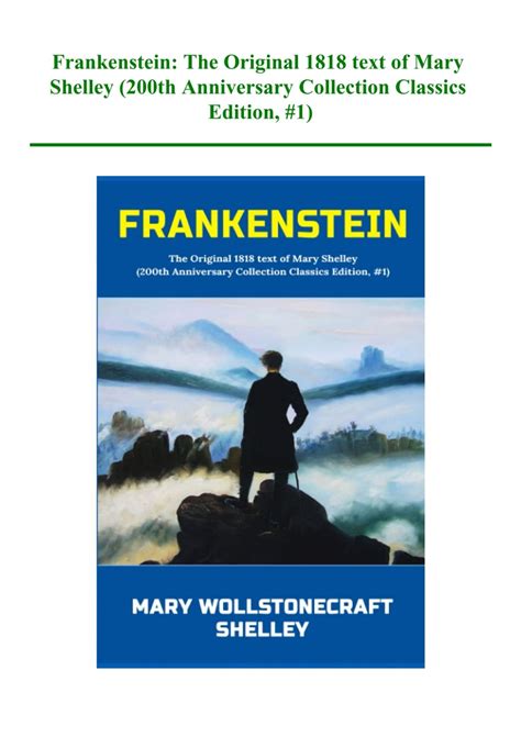 PDF) Frankenstein The Original 1818 text of Mary Shelley (200th ...