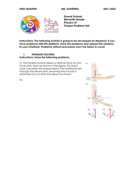 Image result for Torque Work Problem