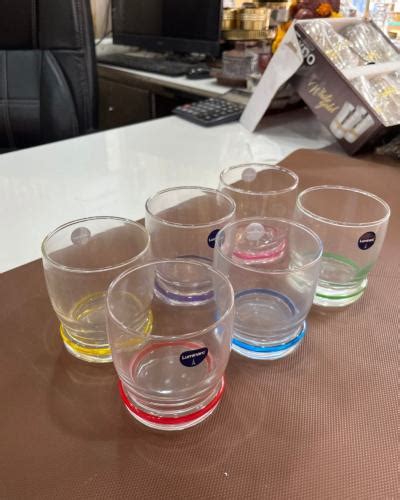 Buy Glass Tumbler With Same Size In Different Color Online at Best ...