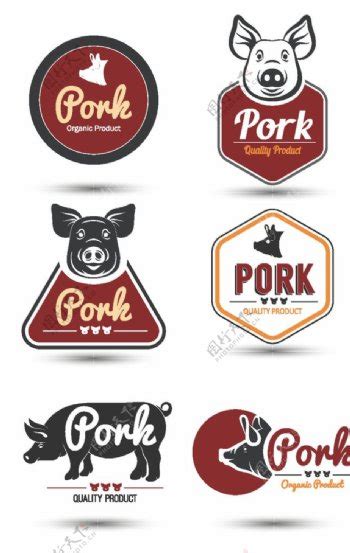 猪肉标签 向量例证. 插画 包括有 - 74116559