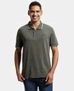 Buy Super Combed Cotton Rich Solid Half Sleeve Polo T-Shirt - Wine ...
