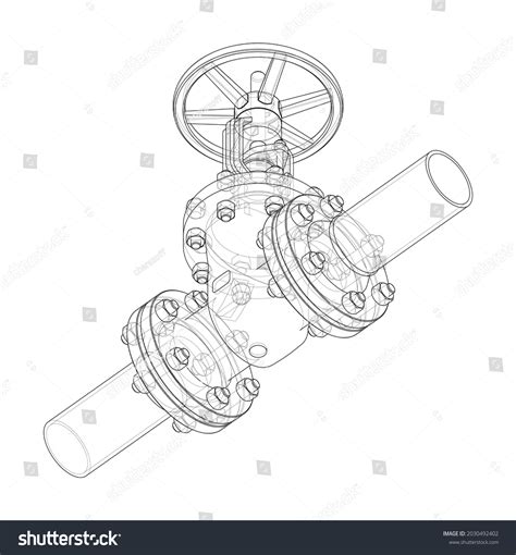 Image result for Exploded View Drawing of Pipe and Valve