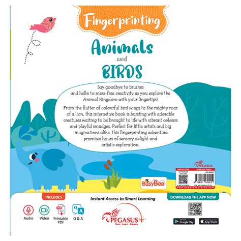 Fingerprinting - Animals & Birds - Colouring Books — pegasusforkids