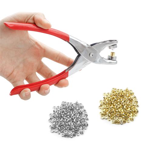 Buy 401Pcs 14 Inch Grommet Eyelet Plier Set, Grommet Tool Kit with 400 ...