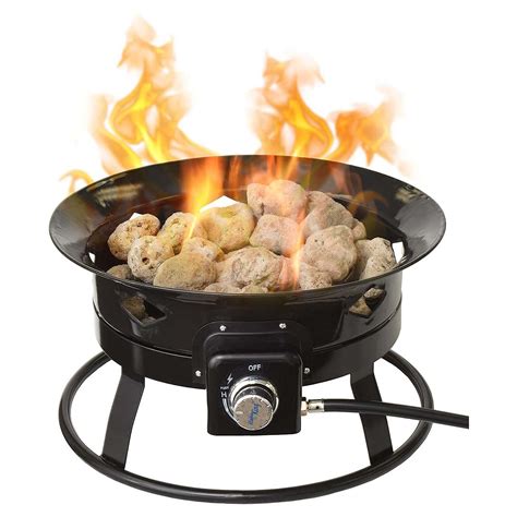 Outdoor Portable Propane Gas Fire Pit Bowl with Igniter - FKG6501D ...