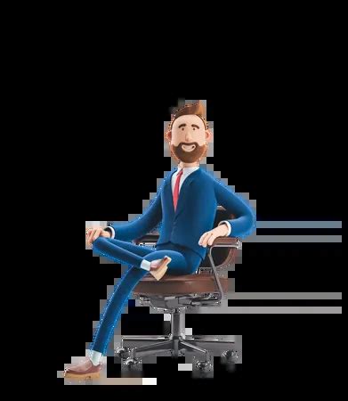 Businessman in Chair PNG 的图像结果