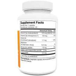 D3 & K2 Vitamin (5,000 IU) - 60 capsules