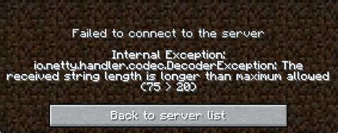 Internal Exception Io Nettyhandler.codec Tet to Be String 的图像结果
