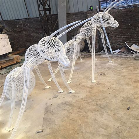 不锈钢镂空蚂蚁雕塑，钢丝编织蚂蚁雕塑 - 哔哩哔哩