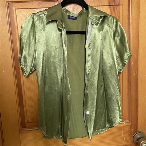 Urban Outfitters Women's Green Shirt | Depop