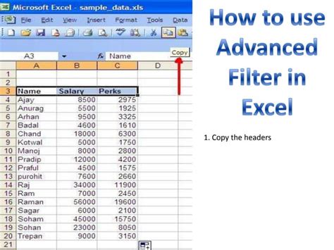 Image result for Excel Data Advanced Filter