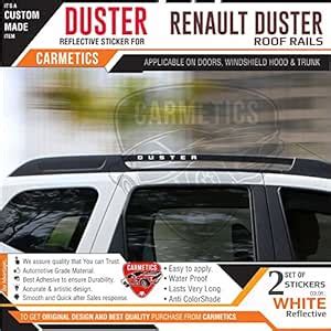CarMetics Duster Reflective Stickers for Renault Duster roof Rails Free ...