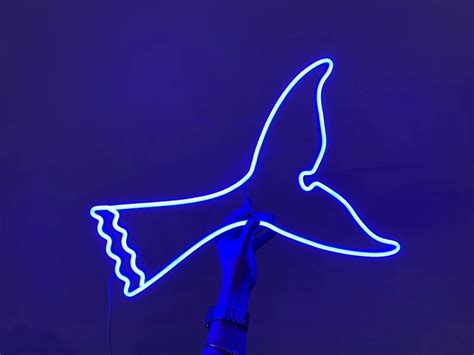 Ocean Vibes: Whale Tail Neon Signs – Lets Custom Studio - Custom Neon Signs