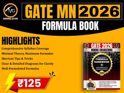 GATE MN Formula Handbook – Mining Gyan
