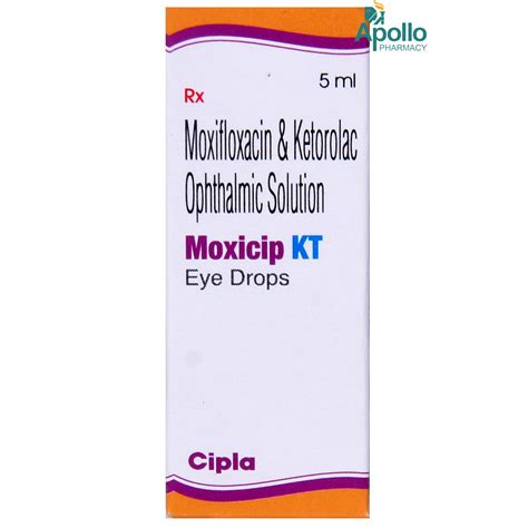 Moxicip KT Eye Drops 5 ml Price, Uses, Side Effects, Composition ...