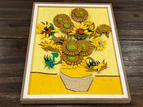 We Build LEGO Vincent van Gogh - Sunflowers, Which Contains a Hidden ...