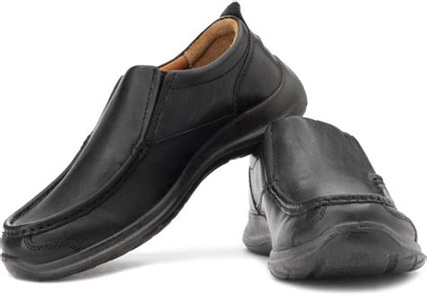 Woodland Loafers - Buy Black Color Woodland Loafers Online at Best ...