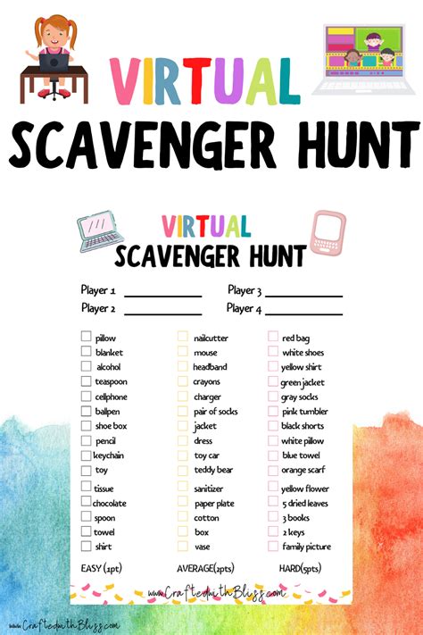 Scavenger Hunt Word Template - Best Templates Resources