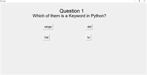 Image result for Quiz Application in Python Using Tkinter