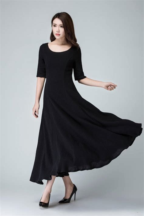 How To Wear A Black Linen Dress at Erin Taylor blog