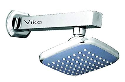 VIKA Galaxy 3x4 Overhead Shower(Chrome) with Shower Arm with Wall ...