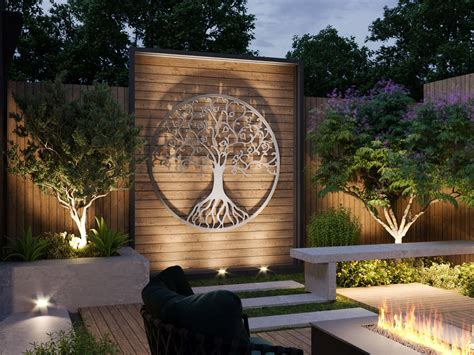 Modern Outdoor Metal Wall Art