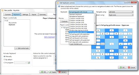 Profile Designer – Keyboard - Keysticks