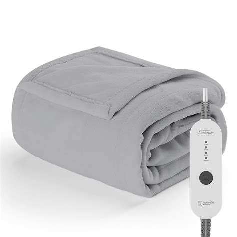 Sunbeam Nordic Premium Electric Heated Throw Blanket with 4 Heat ...
