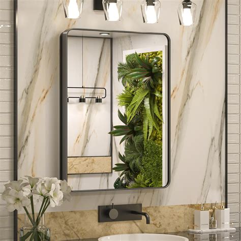 Snapklik.com : 24 X 32 Inch Black Recessed Medicine Cabinets, Bathroom ...