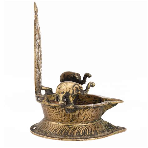 Brass Ganesha Ashtalakshmi Oil Lamp