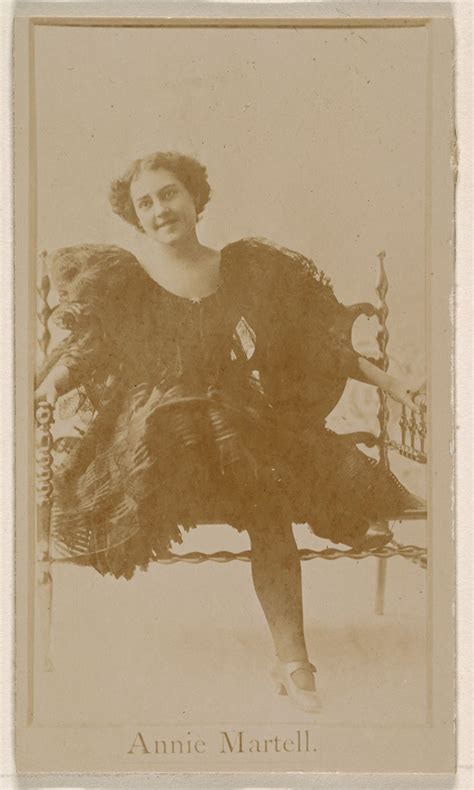 Annie Martell, from the Actresses series (N245) issued by Kinney ...