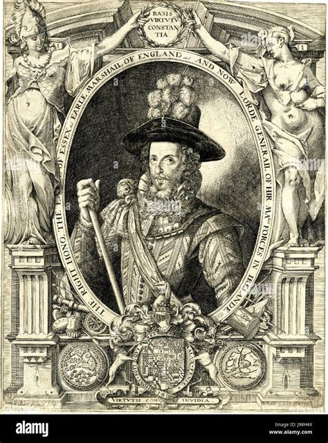 Robert Devereux, 2nd Earl of Essex by William Rogers Stock Photo - Alamy