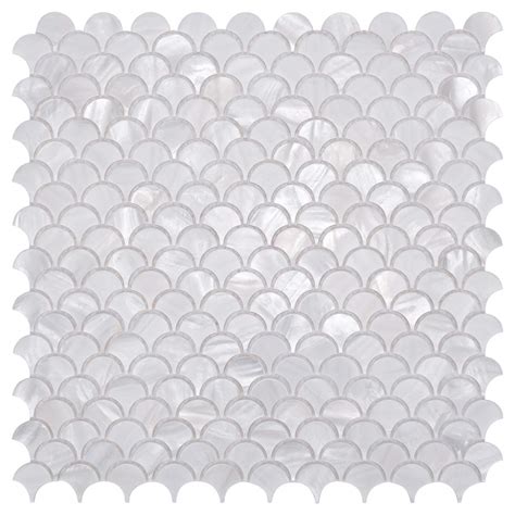 LONGKING Mother of Pearl Tiles, Decorative Tiles (E-01, 10 Tiles ...
